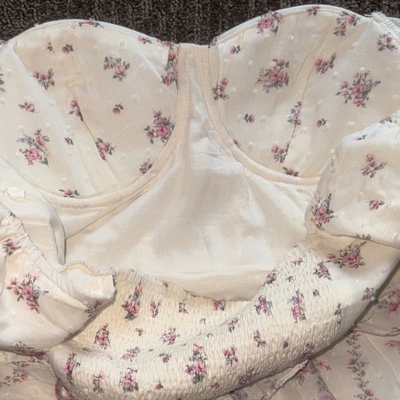 ALTAR’D STATE COQUETTE FLORAL HARLOW WESTERN FESTIVAL SPRING MINI RUFFLES DRESS - Picture 11 of 14